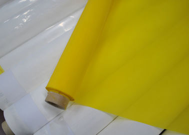 Vải lưới 158 Micron 47T cho in gốm, màu trắng / vàng