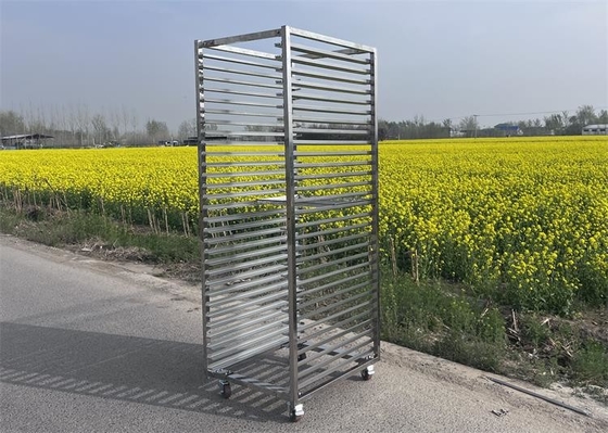4 Inch Wheels Stainless Steel Rack Trolley 300 Kg Cho phòng sấy