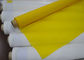 Vải thun lụa polyester có độ giãn dài thấp để in màn hình, màu trắng / vàng