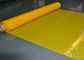 Vải lưới màu vàng Polyester Lưới áo thun in lụa mật độ cao, 91 Micron