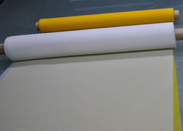Cuộn lưới màn hình lụa 165T-31 để in PCB / thủy tinh, màu trắng / vàng