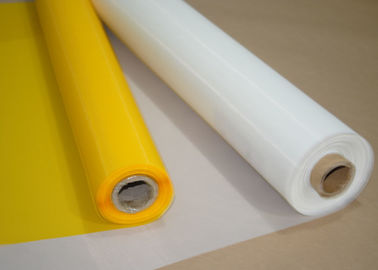 Vải polyester màu trắng / vàng 120 lưới cho in thủy tinh, 158 Micron