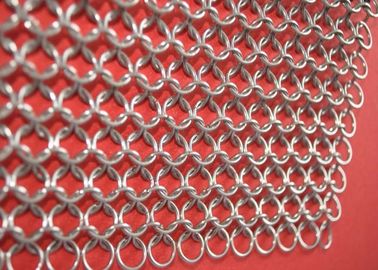 8 * 8 inch thép không gỉ Chainmail Cast Iron Cleaner cho Pon Cleaner
