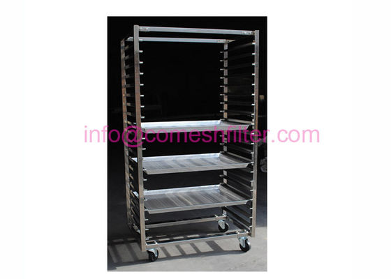 20tier 600x800mm Khay lưới sấy bằng thép không gỉ Xe đẩy