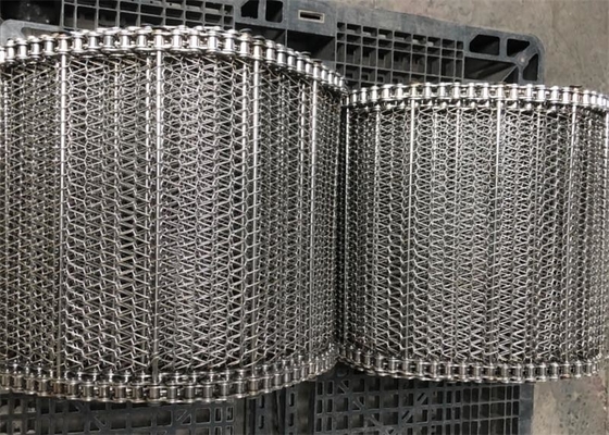Giá tốt. Stainless Steel Chain Ss 304 dây chuyền vận chuyển xoắn ốc dây đai cân bằng kim loại dệt 180 độ trực tuyến