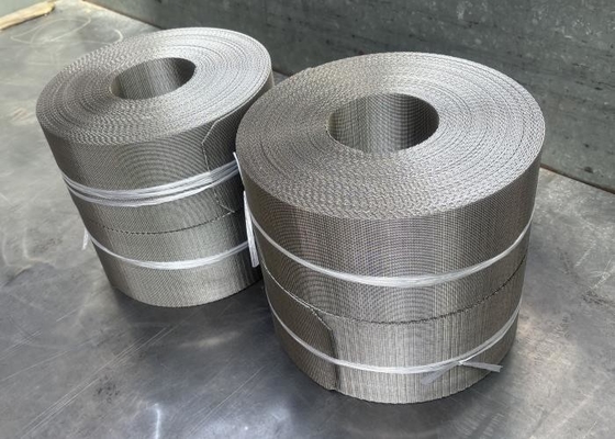 Giá tốt. Máy đùn nhựa 304/316 Dây thép không gỉ Lưới đảo ngược Dây đai lọc dệt kiểu Hà Lan trực tuyến