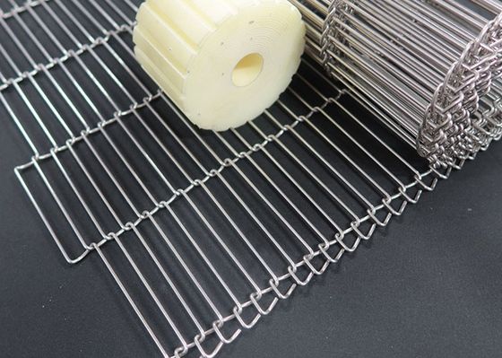 Giá tốt. 2-10mm Black Silver Flat Edge Wire Mesh Belt / Wire Mesh Conveyor Belt trực tuyến