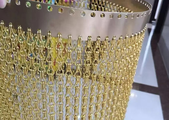 Giá tốt. Đơn giản dệt bạc Đen vàng Đỏ xanh nhôm chuỗi liên kết lưới dây trang trí hàng rào 2 mm trực tuyến