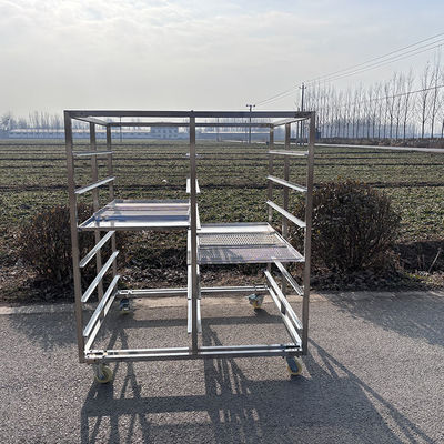 Giá tốt. Trolley giá đỡ thép không gỉ hạng nặng cho công nghiệp với phanh và không phanh trực tuyến