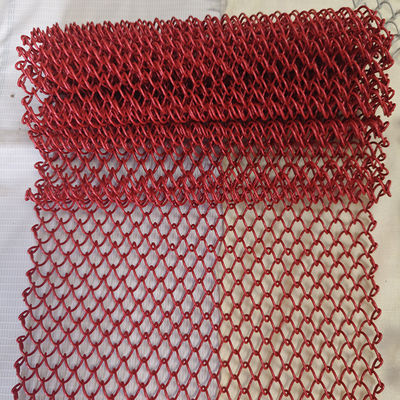 Giá tốt. Red Decorative Aluminium Metal Mesh Chain Link coil Curtain Drapery Fabric exterior decorative screen for rood divider trực tuyến