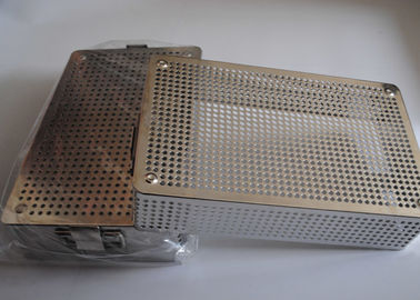 Giá tốt. 40x30x5cm Dây kim loại đục lỗ Giỏ lưới khử trùng y tế trực tuyến