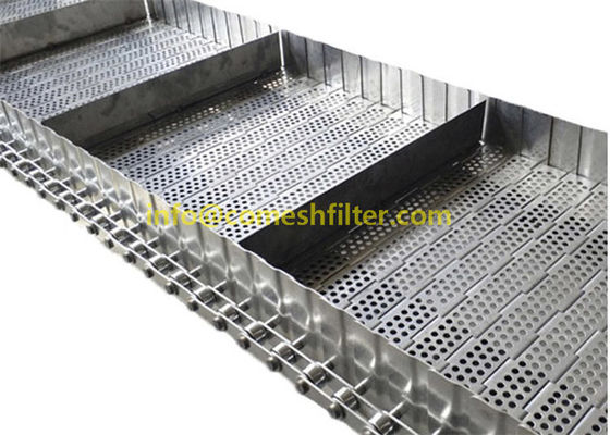 Giá tốt. Thép không gỉ 314 304 Dây lưới liên kết chuỗi liên kết đục lỗ tấm phẳng Tấm làm mát Băng tải cho thang máy trực tuyến