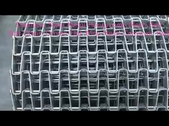 Thép không gỉ 304 dây chuyền vận chuyển mật ong Great Wall Honeycomb Flat Strip Wire Mesh Belt