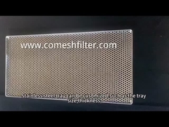 460 * 660 mm Perforated Drying Stainless Steel Mesh Tray cho thảo mộc khô