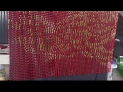 Màu sắc tùy chỉnh hai móc trang trí nhôm chuỗi liên kết lưới rèm