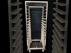 304 316 Thép không gỉ Food Mesh Tray Rack Trolley cho bánh ngọt bánh nướng làm mát với khay