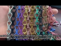 Rèm cửa bằng lưới thép trang trí móc đôi nhôm