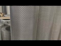 Stainless Steel Square Woven Wire Mesh Crimped Wire Mesh Plain Weave Cutting Welding Bending Process
