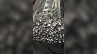 Kim loại linh hoạt Thép không gỉ Máy xoắn ốc Lưới Bánh mì làm mát Đường hầm băng tải làm mát vòng tròn