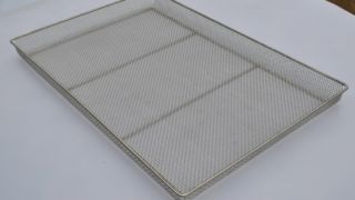 Khay lưới kim loại dùng cho thực phẩm được dệt mịn 80x100 40*60cm ss304 316 Dây thép không gỉ cho lò nướng bánh