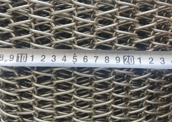 Băng tải lưới thép không gỉ 2080 xoắn ốc chịu nhiệt 1050 độ