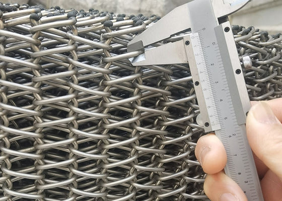 Anticorrosion Wire Mesh conveyor belt 15-25mpa Độ bền kéo Dài 1m-100m