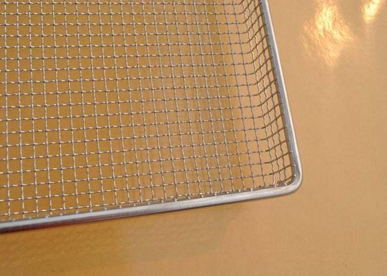 Khay lưới đục lỗ 304 SS Trọng lượng nhẹ với nổ mìn, 100cm * 50 cm * 20 cm