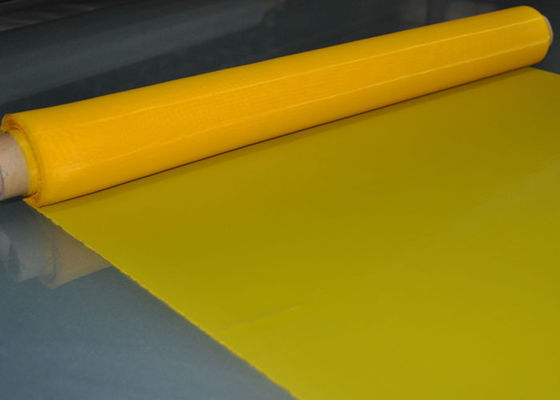 Màu vàng 48T Polyester Screen Printing Mesh 70 Micron cho kính
