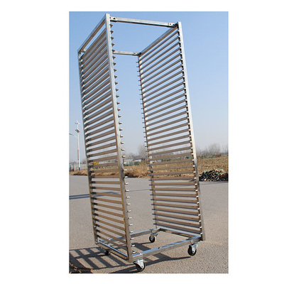 Chống ăn mòn 201 Khay thép không gỉ Giá xe đẩy Bánh xe cao su / Pu / nylon