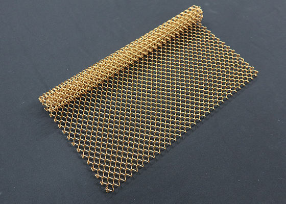 Trang trí đầy màu sắc Màn cuộn kim loại 0,5mm / Màn lưới kim loại Chống ăn mòn