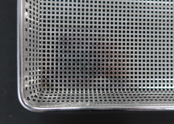 Giá tốt. Lớp thực phẩm 304 Stainless Steel Mesh Trays Flat Perforated Baking Để sấy khô trực tuyến