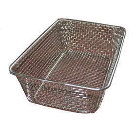 Giá tốt. Cấp thực phẩm Dệt dây kim loại giỏ, giỏ lưới thép không gỉ trực tuyến