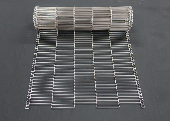 1mm Thực phẩm sô cô la Enrober Wire Mesh dây chuyền vận chuyển dây chuyền thép không gỉ Flat Flex