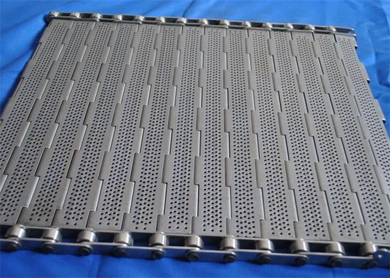Thép không gỉ đục lỗ chuỗi liên kết tấm băng tải Bản lề tấm lưới vành đai