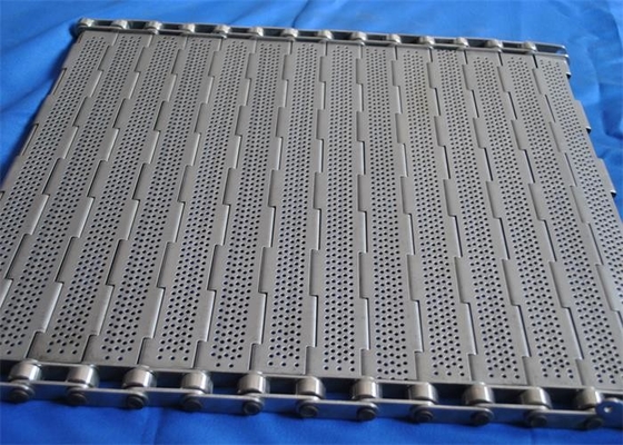 Giá tốt. Thép không gỉ đục lỗ chuỗi liên kết tấm băng tải Bản lề tấm lưới vành đai trực tuyến