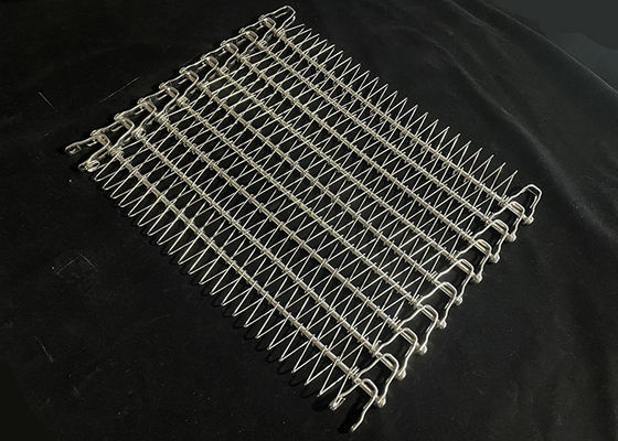 Chống nhiệt độ thấp thép không gỉ dây lưới dây lan linh hoạt dây chuyền vận chuyển xoắn ốc với cạnh liên kết hình U