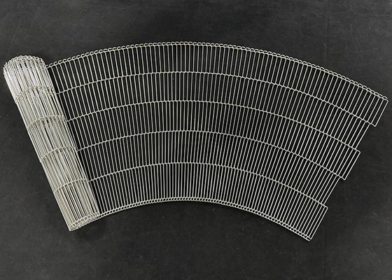 Giá tốt. 304 thép không gỉ thang liên kết dây lưới Flat Flex dây chuyền vận chuyển cho conveyors cong trực tuyến