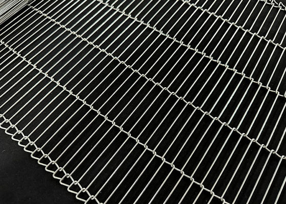 Thép không gỉ chất lượng thực phẩm Flexible Flat Enrober Chocolate Ladder Wire Mesh Conveyor Belt For Oven Furnace