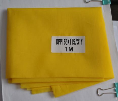 Màn hình lụa In lưới Monofilament Polyester, 165T -31 Kéo căng vải màu vàng
