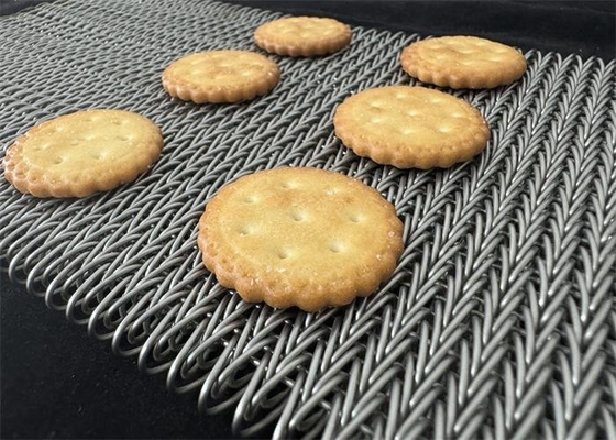 Băng tải lưới thép không gỉ, dệt cân bằng, băng tải dệt kim