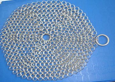 Giá tốt. Đánh bóng 304 dây thép không gỉ Chainmail Máy chà sàn cho Pie Pan Hình tròn trực tuyến