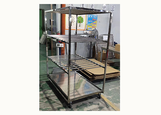 Thép không gỉ Đặt chồng thịt treo xe xe hút cho thịt xúc xích