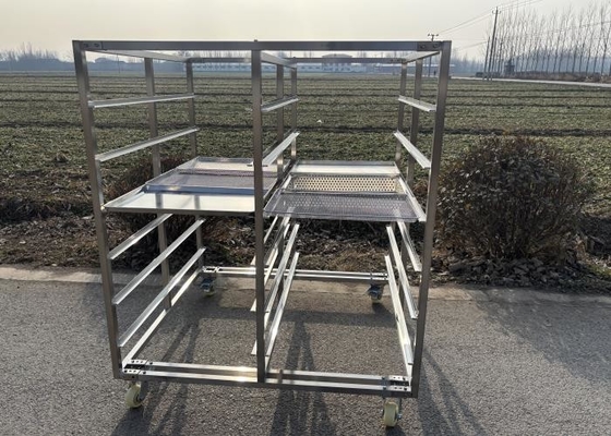 Customzied Size Stainless Steel 304 316 Tray Rack Trolley với Tray phù hợp cho nướng và sấy khô