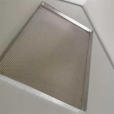 Giá tốt. Thép không gỉ 304 lỗ hình chữ nhật làm khô nướng nướng phục vụ khói đĩa tấm chảo cho lò đông lạnh trực tuyến