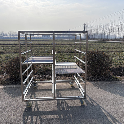 Trolley giá đỡ thép không gỉ hạng nặng cho công nghiệp với phanh và không phanh