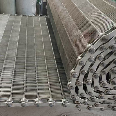 Giá tốt. Băng tải lưới xích cân bằng dệt bằng thép không gỉ cấp thực phẩm cho lò nướng hầm trực tuyến