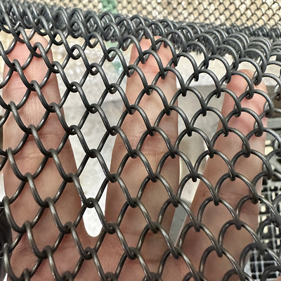 Giá tốt. Graphite black  Aluminium Chain Link Wire Mesh coil Curtain ceiling  for Hotel or restaurant interior  architectural decoration trực tuyến