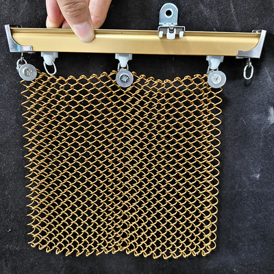 Giá tốt. Gold Flexible Aluminium Metal Chain Link Cpol Drapery Decorative Wire Mesh Curain trực tuyến