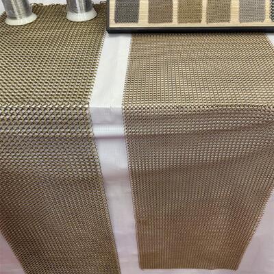 Giá tốt. Màu vàng Thép không gỉ trang trí Chuỗi liên kết Vòng lưới Màn hình vòng Chainmail trực tuyến