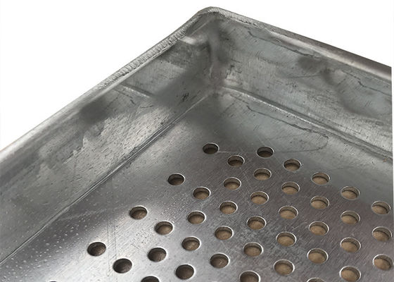Khay lưới thép đục lỗ kim loại cho ngành công nghiệp thực phẩm, kích thước 600X400